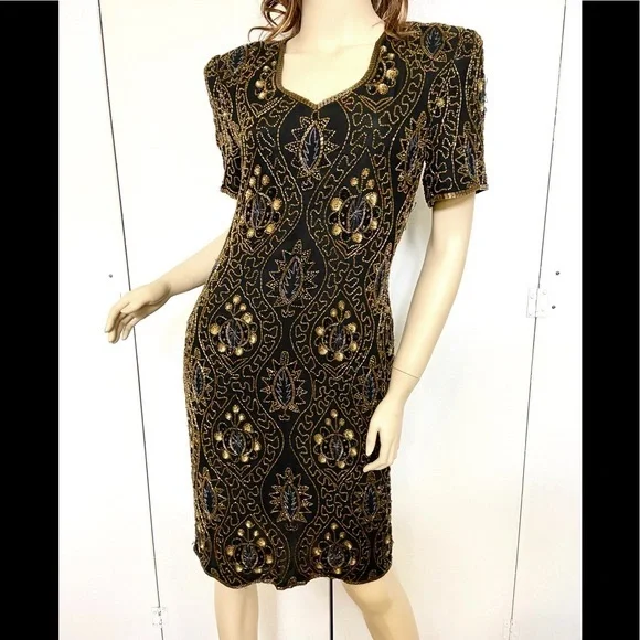 green emerald velvet dress Elma Bandeau Neck Tie Mini Dress Gold– Selfie Leslie main image 1